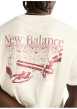 Thumbnail T-shirt en coton écru avec un col rond des manches courtes et une coupe droite - Image 5