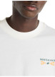 Thumbnail T-shirt en coton blanc mprimé avec des manches courtes et des logos - Image 3