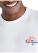 Thumbnail T-shirt en coton blanc imprimé Tokyo pourvu de manches courtes et d'un col rond - Image 3