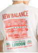 Thumbnail T-shirt en coton blanc imprimé London avec un col rond et des manches courtes - Image 5