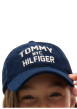 Thumbnail Casquette bleu marine en velours côtelé ornée du logo brodé sur la face avant - Image 4