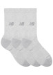 Thumbnail Lot de 3 paires de chaussettes hautes grises avec logo et bords côtelés