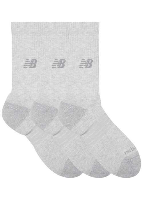 Lot de 3 paires de chaussettes hautes grises...