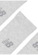 Thumbnail Lot de 3 paires de chaussettes hautes grises avec logo et bords côtelés - Image 2
