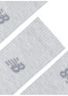 Thumbnail Lot de 3 paires de chaussettes hautes grises avec logo et bords côtelés - Image 3
