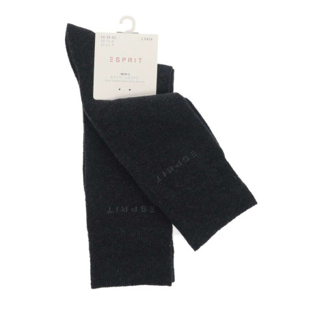 Chaussettes hautes grises unies avec le nom de...