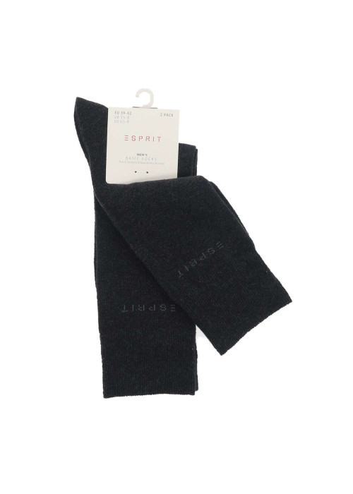 Chaussettes hautes grises unies avec le nom de...