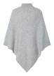 Thumbnail Poncho gris clair uni avec une coupe large et un col montant - Image 2