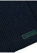 Thumbnail Écharpe en coton noire pourvue du nom de la marque à l'extrémité - Image 2