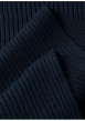 Thumbnail Écharpe en coton noire pourvue du nom de la marque à l'extrémité - Image 3