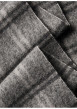 Thumbnail Écharpe en laine grise pourvue de grandes franges aux extrémités - Image 3