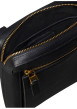Thumbnail Sacoche zippée en cuir noire pourvue d'une bandoulière réglable - Image 3