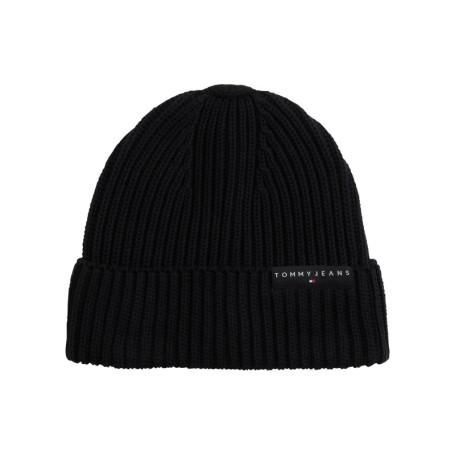 Bonnet en coton biologique noir confectionné en...