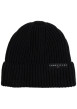 Thumbnail Bonnet en coton biologique noir confectionné en maille tricotée