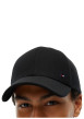 Thumbnail Casquette noire en laine mélangée ornée du logo brodé sur le flanc avant gauche - Image 4