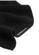 Thumbnail Écharpe en coton biologique noire confectionnée en maille tricotée - Image 2
