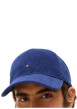 Thumbnail Casquette bleue en velours côtelé ornée du logo avec une fermeture strapback - Image 4