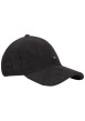 Thumbnail Casquette noire en velours côtelé agrémenté du logo avec une fermeture strapback
