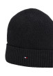 Thumbnail Bonnet anthracite en maille de coton côtelée pourvu du logo sur la face avant - Image 4