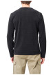 Thumbnail T-shirt noir uni avec une coupe droite et des manches longues - Image 2