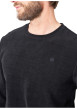 Thumbnail T-shirt noir uni avec une coupe droite et des manches longues - Image 4