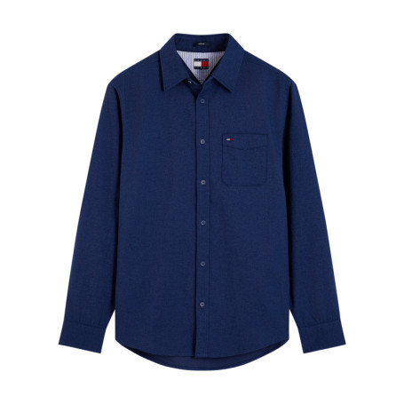Chemise en coton biologique marine à coupe...