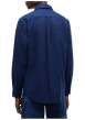 Thumbnail Chemise en coton biologique marine à coupe droite pourvue d'un col à revers - Image 3