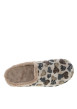 Thumbnail Mules beiges à motifs animaliers avec un talon plat et un revêtement doux - Image 5