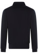 Thumbnail Sweat zippé bleu marine côtelé avec un col montant et des poches - Image 2