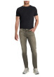 Thumbnail Jean en coton mélangé taupe coupe slim pourvu d'une fermeture par zip et bouton - Image 6