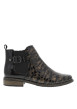 Thumbnail Boots en cuir bronze à talon décroché bas avec un zip et un soufflet élastiqué