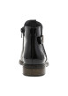 Thumbnail Boots en cuir bronze à talon décroché bas avec un zip et un soufflet élastiqué - Image 7