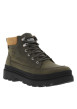 Thumbnail Bottines en cuir kaki à talon décroché bas avec des lacets ronds - Image 2
