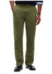 Thumbnail Pantalon chino Denton en coton kaki à coupe droite pourvu de poches - Image 2