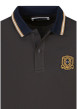 Thumbnail Polo en coton marron pourvu d'une coupe droite et un col boutonné - Image 3