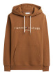 Thumbnail Sweat camel à coupe droite pourvu d'un col à capuche et de manches longues