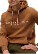 Thumbnail Sweat camel à coupe droite pourvu d'un col à capuche et de manches longues - Image 4