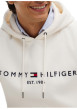 Thumbnail Sweat écru à coupe droite pourvu d'un col à capuche et de manches longues - Image 4