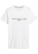 Thumbnail T-shirt en coton biologique blanc pourvu d'une coupe droite et d'un col rond