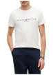 Thumbnail T-shirt en coton biologique blanc pourvu d'une coupe droite et d'un col rond - Image 2