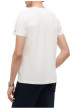 Thumbnail T-shirt en coton biologique blanc pourvu d'une coupe droite et d'un col rond - Image 3