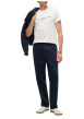 Thumbnail T-shirt en coton biologique blanc pourvu d'une coupe droite et d'un col rond - Image 5