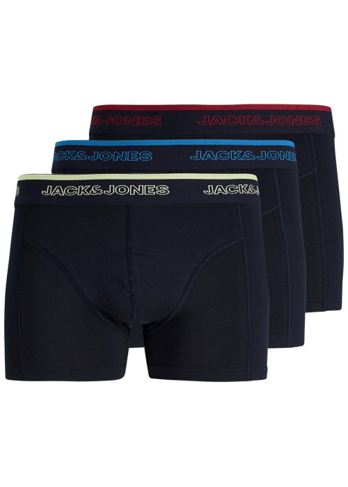 Lot de 3 boxers en coton biologique marine pourvus d'une taille élastiquée