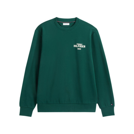 Sweat en coton vert pourvu d'une coupe droite...