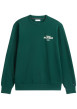 Thumbnail Sweat en coton vert pourvu d'une coupe droite et d'un col rond