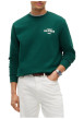 Thumbnail Sweat en coton vert pourvu d'une coupe droite et d'un col rond - Image 2