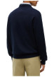 Thumbnail Sweat en coton marine pourvu d'une coupe droite et d'un col rond - Image 3