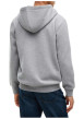 Thumbnail Sweat zippé gris pourvu d'une coupe droite et d'un col à capuche - Image 3