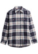 Thumbnail Chemise en coton multicolore à coupe droite pourvue d'un col à revers