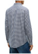 Thumbnail Chemise en coton biologique bleue et blanche à coupe droite et manches longues - Image 3